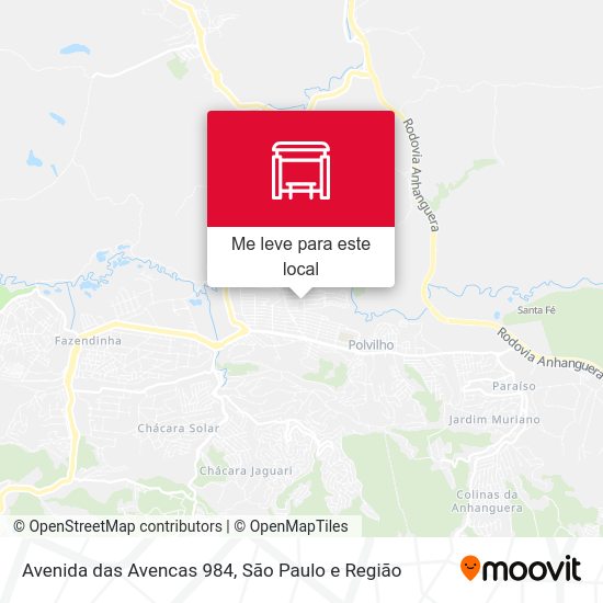 Avenida das Avencas 984 mapa