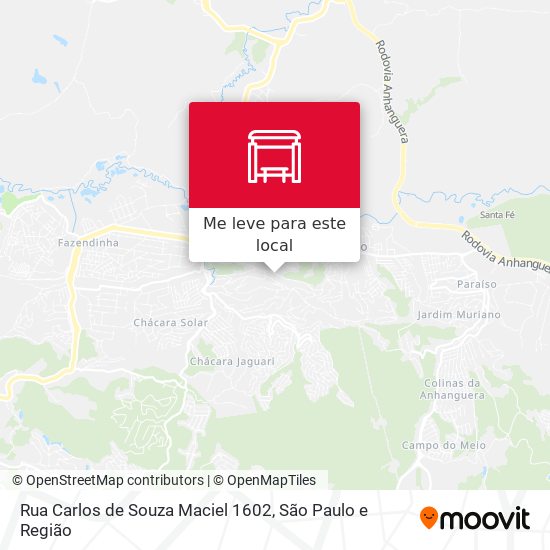 Rua Carlos de Souza Maciel 1602 mapa