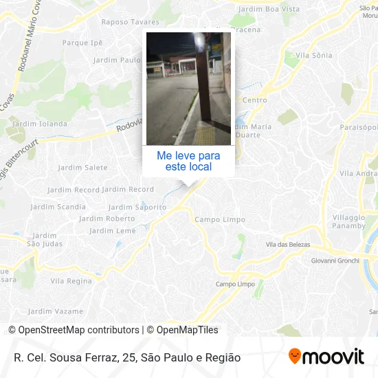 R. Cel. Sousa Ferraz, 25 mapa