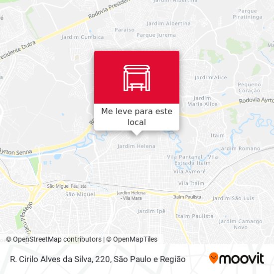 R. Cirilo Alves da Silva, 220 mapa