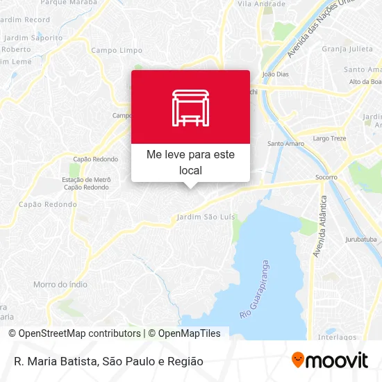 R. Maria Batista mapa