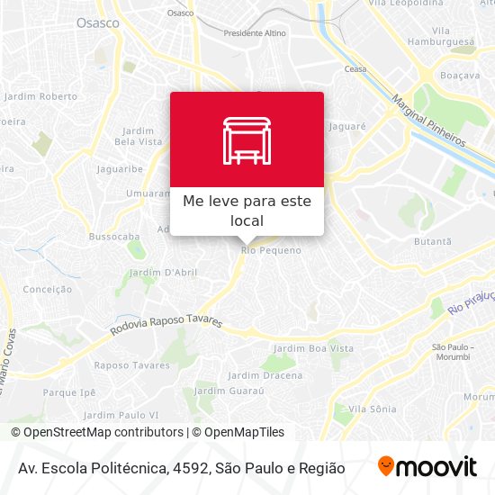 Av. Escola Politécnica, 4592 mapa