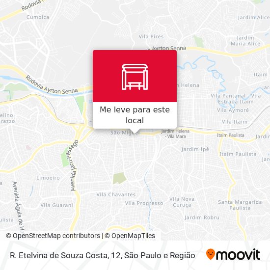 R. Etelvina de Souza Costa, 12 mapa