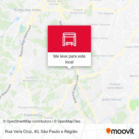 Rua Vera Cruz, 40 mapa