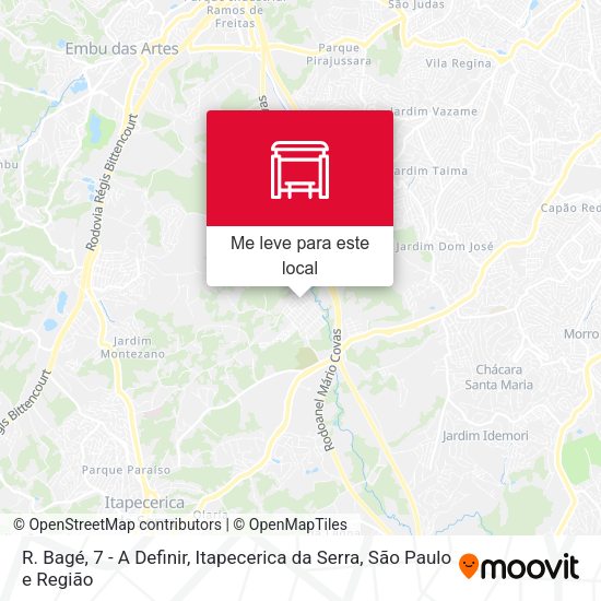 R. Bagé, 7 - A Definir, Itapecerica da Serra mapa