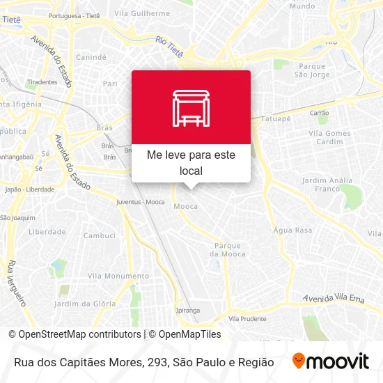 Rua dos Capitães Mores, 293 mapa