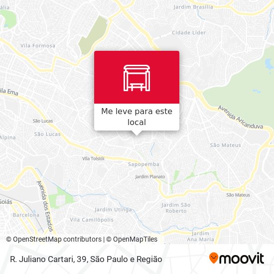 R. Juliano Cartari, 39 mapa