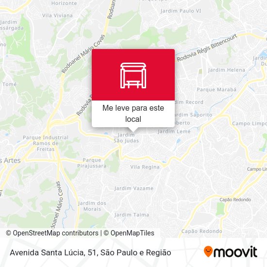 Avenida Santa Lúcia, 51 mapa