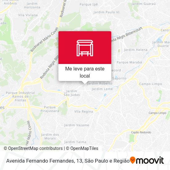 Avenida Fernando Fernandes, 13 mapa