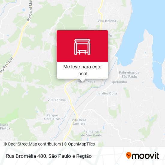 Rua Bromélia 480 mapa