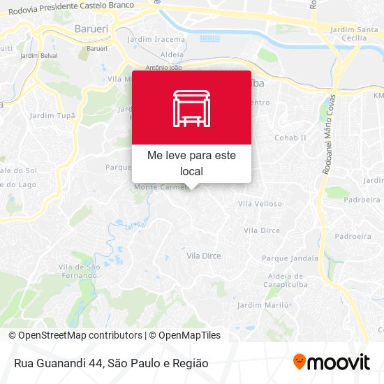 Rua Guanandi 44 mapa