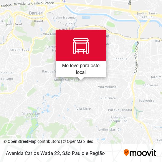 Avenida Carlos Wada 22 mapa