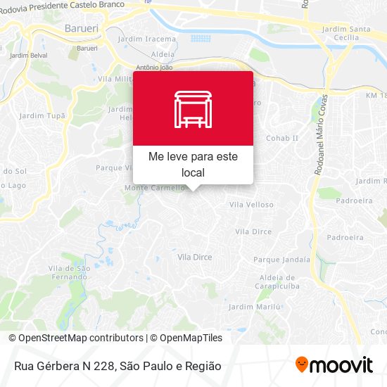 Rua Gérbera N 228 mapa