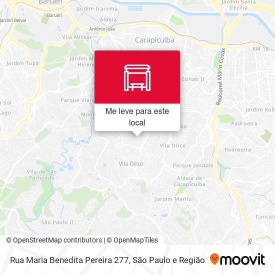 Rua Maria Benedita Pereira 277 mapa