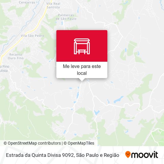 Estrada da Quinta Divisa 9092 mapa