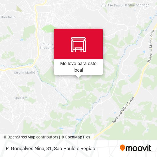 R. Gonçalves Nina, 81 mapa