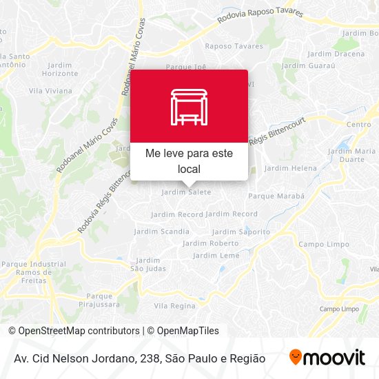 Av. Cid Nelson Jordano, 238 mapa
