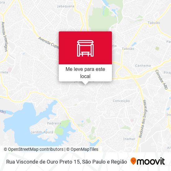 Rua Visconde de Ouro Preto 15 mapa
