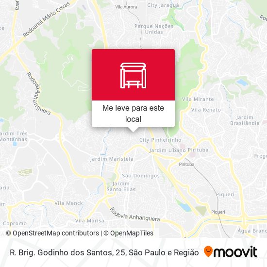R. Brig. Godinho dos Santos, 25 mapa