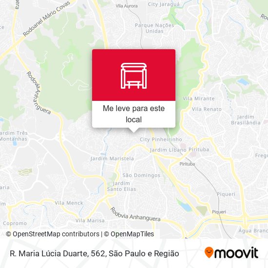 R. Maria Lúcia Duarte, 562 mapa