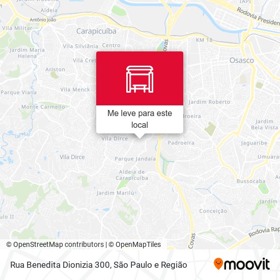 Rua Benedita Dionizia 300 mapa