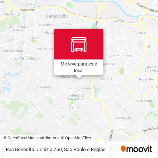 Rua Benedita Dionizia 760 mapa