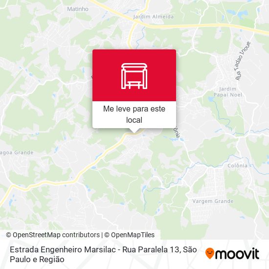 Estrada Engenheiro Marsilac - Rua Paralela 13 mapa