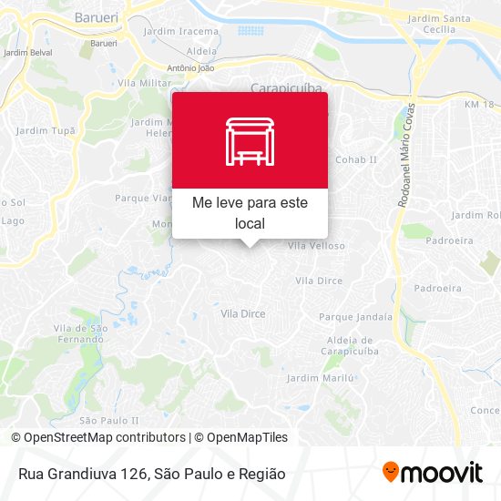 Rua Grandiuva 126 mapa