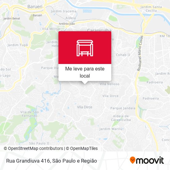 Rua Grandiuva 416 mapa