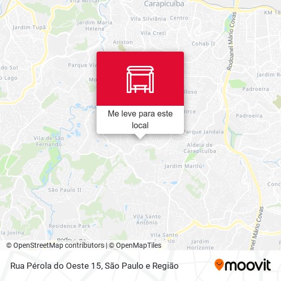 Rua Pérola do Oeste 15 mapa