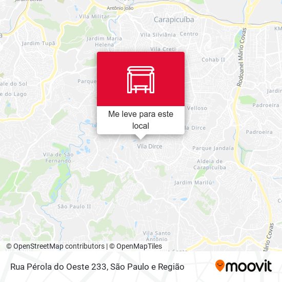 Rua Pérola do Oeste 233 mapa