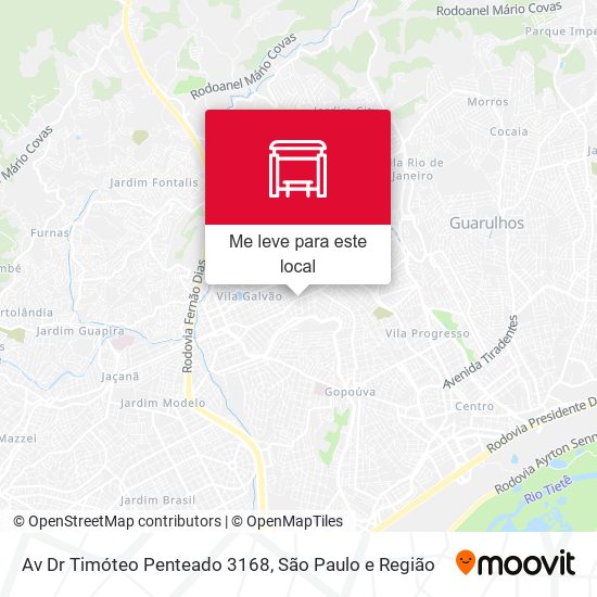 Av Dr Timóteo Penteado 3168 mapa