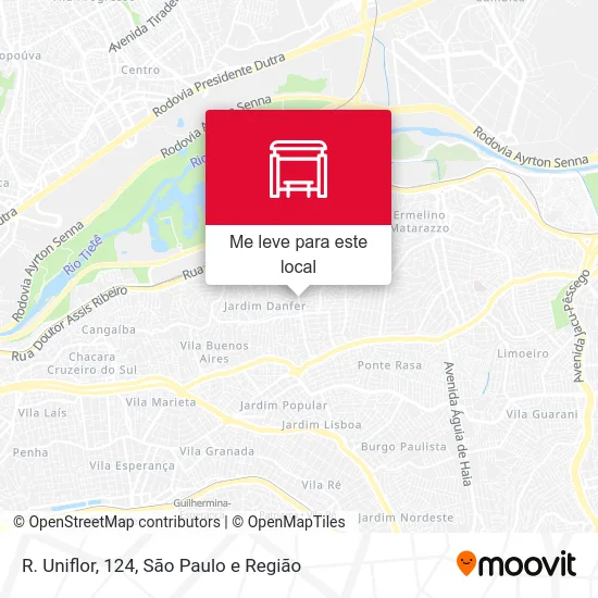 R. Uniflor, 124 mapa