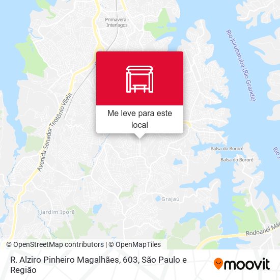 R. Alziro Pinheiro Magalhães, 603 mapa