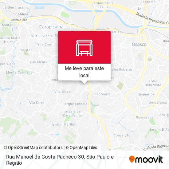Rua Manoel da Costa Pachêco 30 mapa