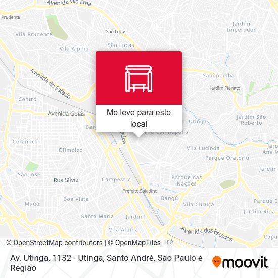 Av. Utinga, 1132 - Utinga, Santo André mapa