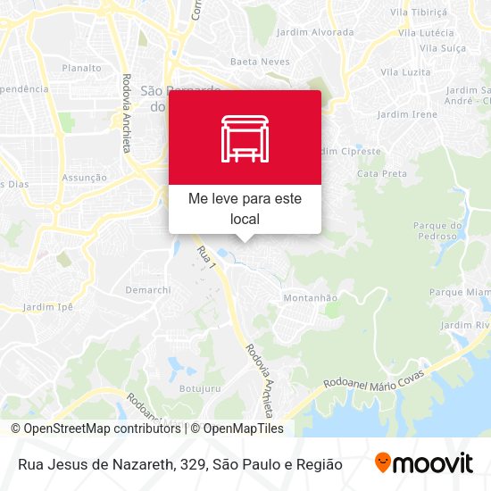Rua Jesus de Nazareth, 329 mapa