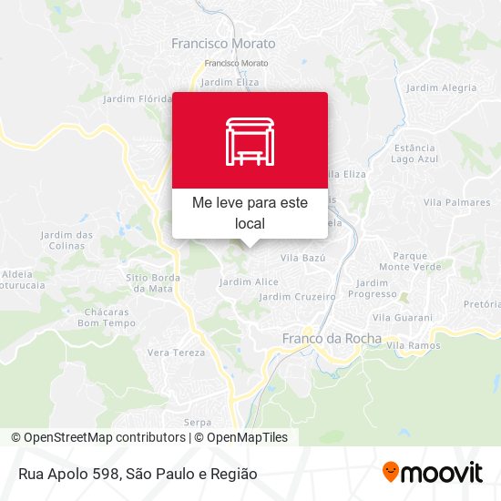 Rua Apolo 598 mapa