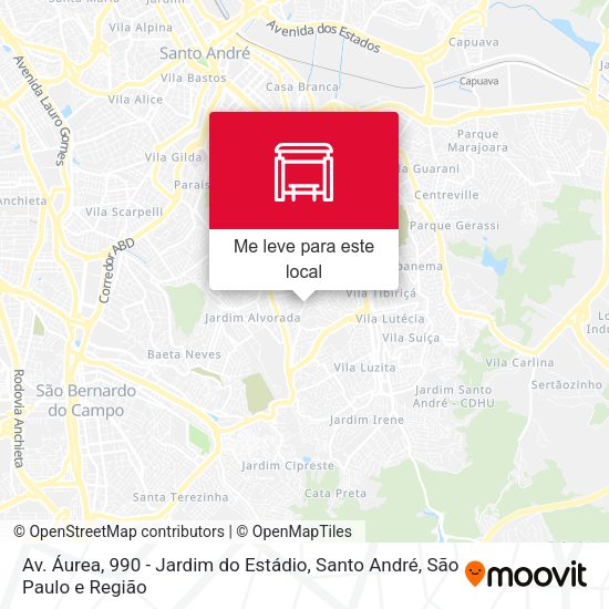 Av. Áurea, 990 - Jardim do Estádio, Santo André mapa