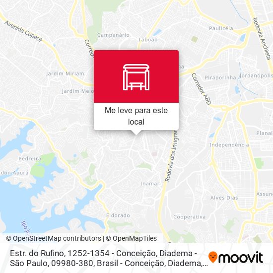 Estr. do Rufino, 1252-1354 - Conceição, Diadema - São Paulo, 09980-380, Brasil - Conceição, Diadema mapa