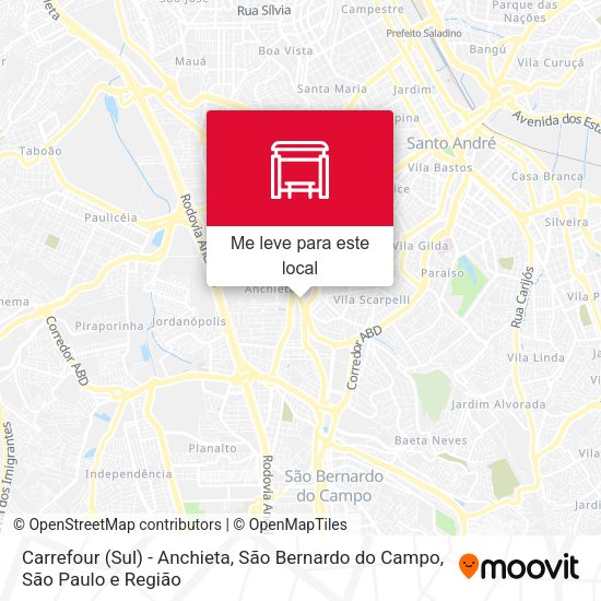 Carrefour (Sul) - Anchieta, São Bernardo do Campo mapa