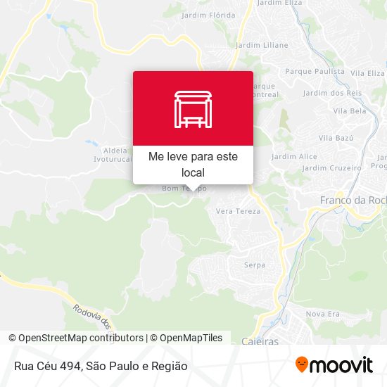 Rua Céu 494 mapa