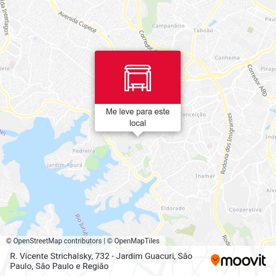 R. Vicente Strichalsky, 732 - Jardim Guacuri, São Paulo mapa