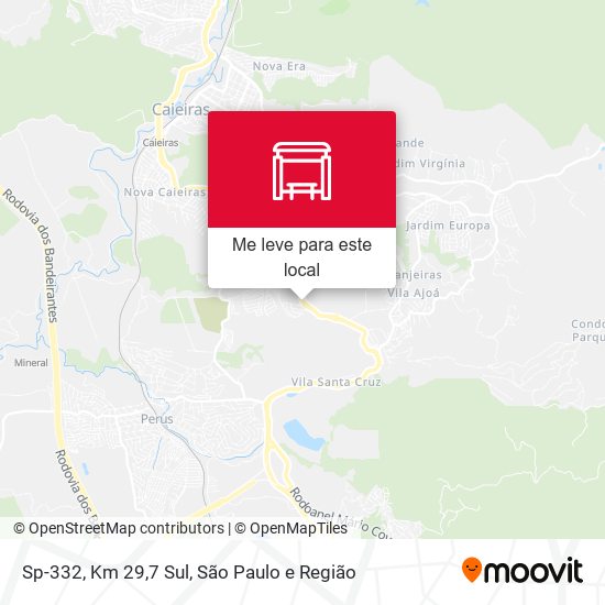 Sp-332, Km 29,7 Sul mapa