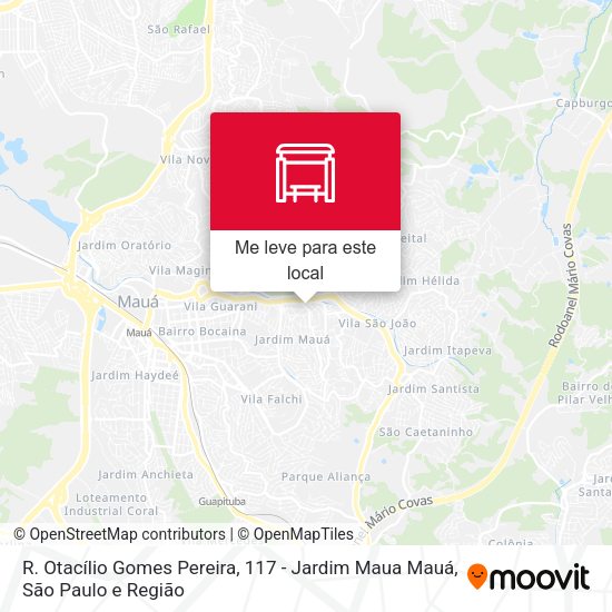 R. Otacílio Gomes Pereira, 117 - Jardim Maua Mauá mapa