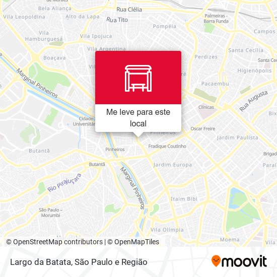 Largo da Batata mapa