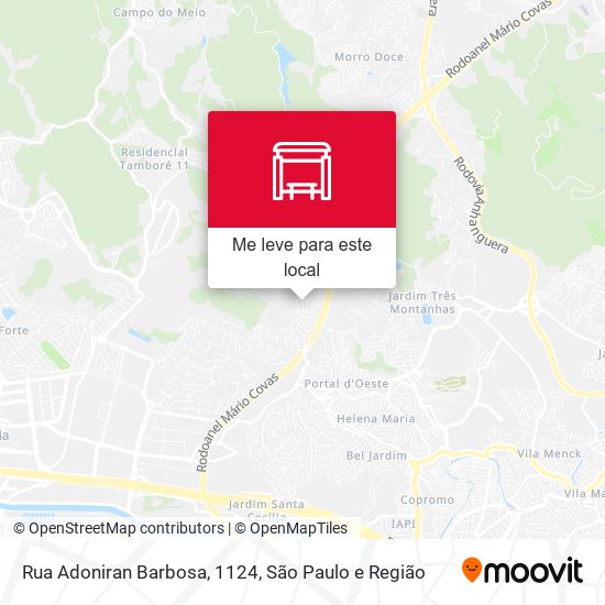 Rua Adoniran Barbosa, 1124 mapa