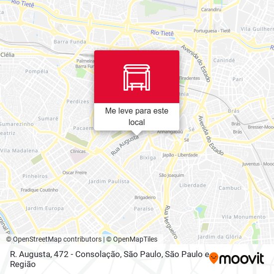 R. Augusta, 472 - Consolação, São Paulo mapa