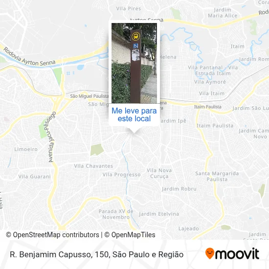 R. Benjamim Capusso, 150 mapa