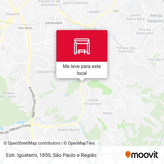 Estr. Iguatemi, 1850 mapa